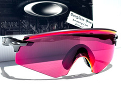 NEW Oakley ENCODER Shiny Black PRIZM Field Red Lens Sunglass 9471-02
