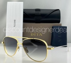 DITA Subsystem DTS141-A-01 Aviator Sunglasses Gold Gray Gradient Titanium 58mm