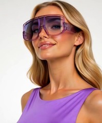Men’s Women Sunglasses Oversized Large Flat Lens Square Frame Fashion Style New