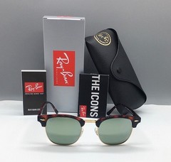 HOT SILVER MIRROR RB3016 RAY-BAN CLUBMASTER SUNGLASSES TR-7259