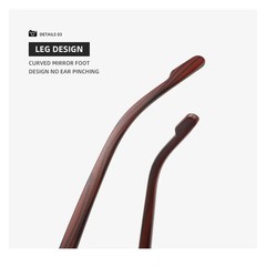 Men’s Metal Sunglasses Square Half Frame Rice Nails Casual Trend Personality