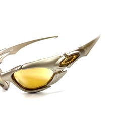 Oakley Plate Platinum 24K Gold Iridium Sunglasses NOS Vintage 2003 Rare