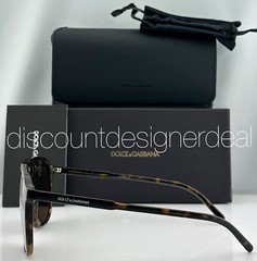 DOLCE & GABBANA Square Sunglasses DG 4423 502/73 Havana Brown Frame Brown Lens