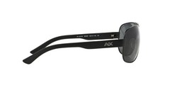 A|X Armani Exchange Men’s AX2012S Rectangular Metal Sunglasses, Satin Black