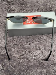Ray-Ban Clubmaster Black/Gold / G-15 Green 55 mm Sunglasses RB3016 W0365 55-21