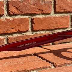 Oakley Frogskins OO9245 Sunglasses Clear/Red Frame Ruby Lenses