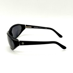 Tordue Designer Wrap Sunglasses Polarized Black Acetate Frame & Lenses 63-17-125