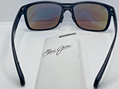 NEW MAUI JIM POLARIZED B432-2M Red Sands Blue Lens Black Matte Sunglasses Sport