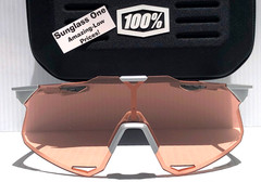 100% Percent HYPERCRAFT Matte Stone Grey HiPER Coral Lens Sunglass 60000-00005