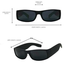 MEN SUNGLASSES CLASSIC RAPPER GANG STYLE SMALL SQUARE FRAME RETRO BLACK LENS