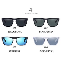 Retro Vintage Polarized Square Sunglasses Men Women UV400 Sun Glasses for Drivin
