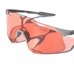 100% Percent HYPERCRAFT Matte Stone Grey HiPER Coral Lens Sunglass 60000-00005