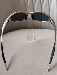 Oakley Juliet 1.0 X sunglasses, silver metal frame and ruby lenses