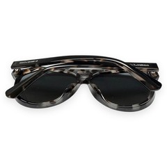 Dolce Gabbana Aviator Sunglasses Shiny Black Gray DG 4452F 3403/87 w/Pouch Read