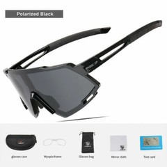 Cycling Glasses Polarized Bike Sports Beach Goggles Set w/ Hard and Soft Case