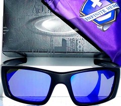 NEW* OAKLEY Fuel Cell INFINITE HERO Galaxy POLARIZED Blue Sunglass oo9096-14
