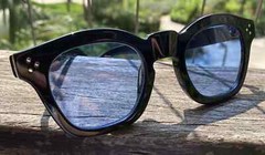 Vintage Blue sunglasses Men’s Solid Black glasses Women’s blue sunglasses UV400