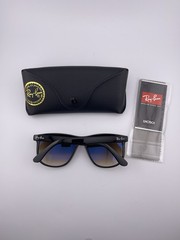 Ray-Ban Boyfriend Polished Light Havana Brown Gradient 56mm Rb4147 Sunglasses