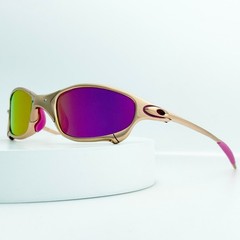 Oakley Juliet 1.0 X-Metal Rose Gold Purple Fade Iridium Sunglasses New