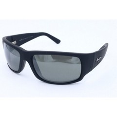 Maui Jim World Cup MJ 266-02MR Black Rubber Polarized Sunglasses Gray