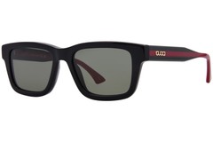 Gucci GG1869S 001 Sunglasses Men’s Black/Green/Grey Square Shape 53mm