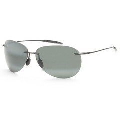 Maui Jim Men’s Sugar Beach 63 mm Black Sunglasses MJ0421S-001