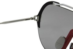 Thom Browne Sunglasses TBS811 03 Silver Titanium/Navy/Red/Grey
