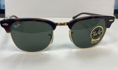 RAY BAN RB3016 W0366 Tortoise on Arista Square Clubmaster Sunglasses G15 LENS