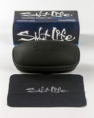 NWT Salt Life Tortola Gloss Black Smoke Blue $169 Salty Live Salty Saltlife