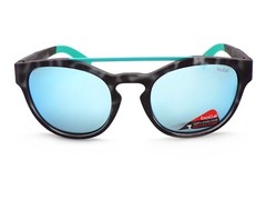 Bolle Boxton Sunglasses Rubber Black Tortoise with TNS Ice Blue Lenses 12356