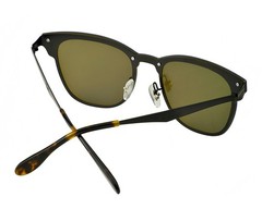 Ray-Ban RB3576N Blaze Clubmaster Black Frame Violet Blue Lenses 47mm Unisex