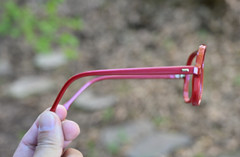 vintage Bolle DG Nylon RX Aviator Glasses Frame Burgundy Nylon Frame