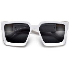 Men Sunglasses Fashion Black Oversize Big Designer Square Rapper Rap Black Retro