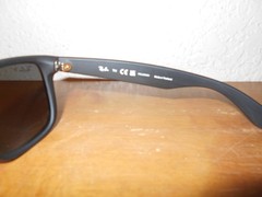 Ray Ban RB 4165 Justin 622/T3 Matte Black Frame Gray Polarized Sunglasses