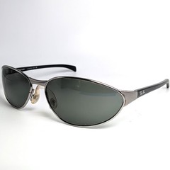 Ray Ban RB3102 Eyeglass Frames Unisex Silver Oval Wrap Bausch and Lomb Vintage