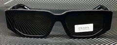 PRADA PR 09ZSF 1AB5S0 Black Grey Men’s 55 mm Sunglasses