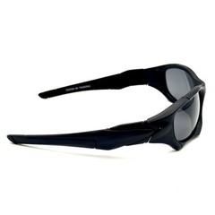 Passong Designer Modern Wrap Sunglasses Black Fashion Frame & Lenses ULTRA-MOD