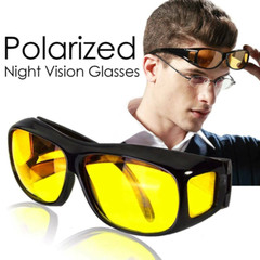 1/2PCS HD Day Night Vision Glasses Driving Sports Wraparound Fit Over Sunglasses