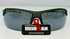 NEW Foster Grant IRONMAN Rush Black Wrap Mens Sunglasses 100%UV RBlk