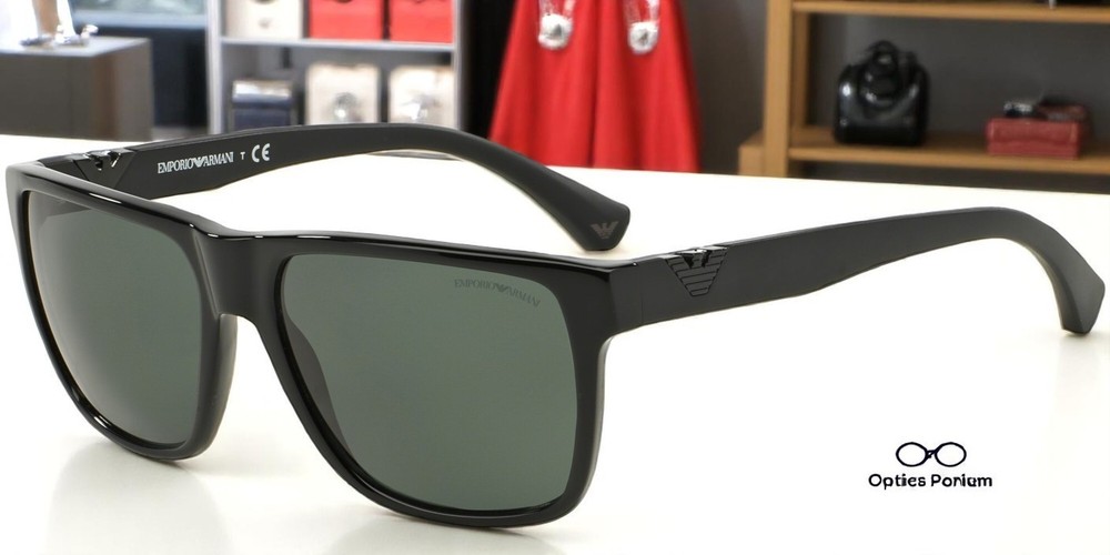 EMPORIO ARMANI EA4035 501771 Black Grey Green 58 mm Men’s Sunglasses