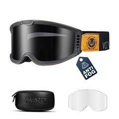 Dirt Bike Goggles Anti Fog With Clear And Grey Lens OTG Motocross ATV Racing