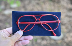 vintage Bolle DG Nylon RX Aviator Glasses Frame Burgundy Nylon Frame