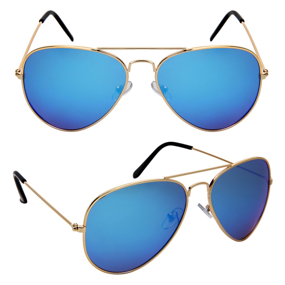 Polarized Aviator Sunglass Men Women Mirror Blue Green Pink Red Gold Frame
