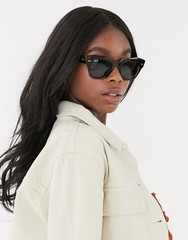 Ray-Ban RB2186 901/31 49mm State Street Square Sunglasses with Green Lenses