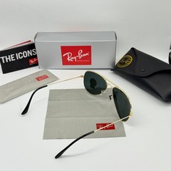Ray-Ban RB3025 Aviator Sunglasses Gold Frame Glass Lens 60-14 135 mm