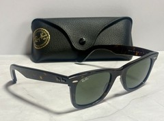 Ray-Ban WAYFARER RB 2140 902 50-22-150 Havana w/ Green lens “RB”- EXCELLENT!