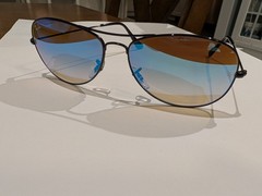 New Ray-Ban RB3362 Sunglasses 002/4O Brown Gradient, Blue mirror Backside AR