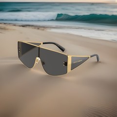 DOLCE N GABBANA DG2305 02 87 Gold Dark Grey 44 mm Men’s Sunglasses