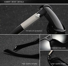 DUBERY Square Polarized Sport Sunglasses Men Women Driving Fishing Glasses New