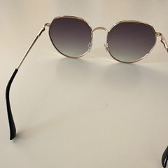 Lentes dRound Gold Metal Sunglasses Purple Gradient Lenses 900-01-5183 de mujer